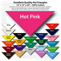 14"x14"x20" Blank Hot Pink Solid Imported 100% Cotton Pet Bandanna